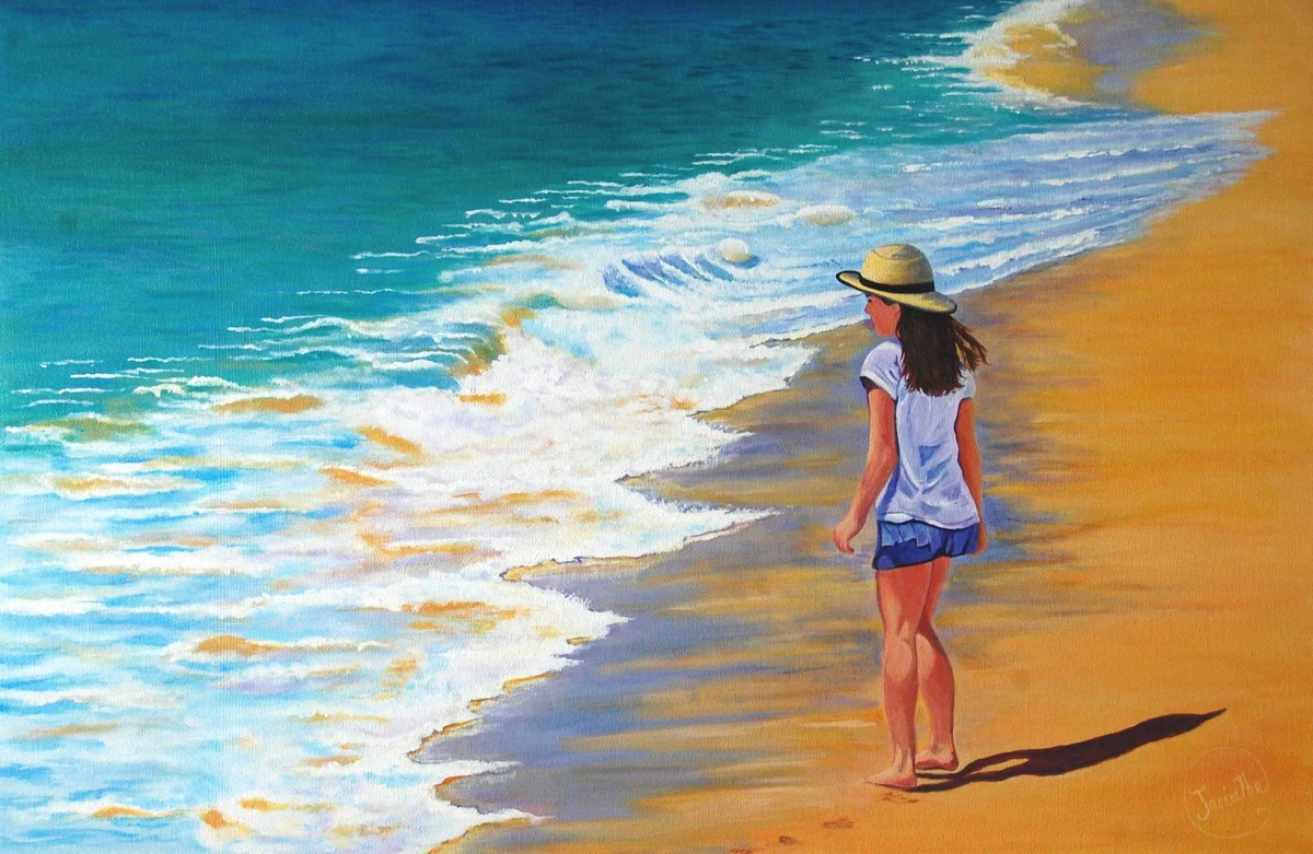 Fillette plage — Jacinthe Grenon Fillette plage