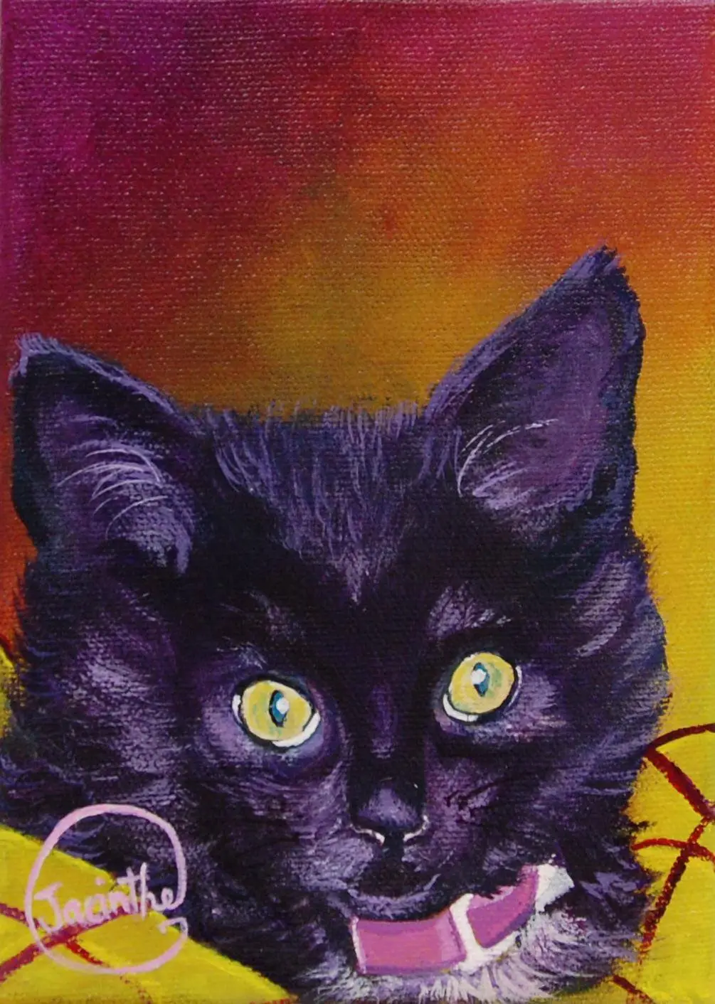 Chat noir — Jacinthe Grenon Chat noir