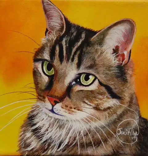 Chat tigré — Jacinthe Grenon Chat tigré